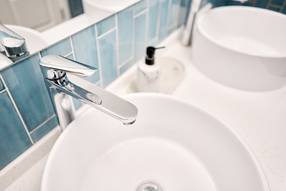 badezimmer, waschbecken,sanitärtechnik, haus